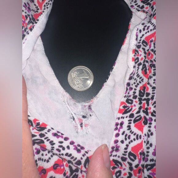 Free People Tegan Tunic Cutout Mini Dress Size 8 GUC - Picture 5 of 10